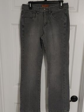 Lee Jeans Women's 7/8 One True Fit Dark Gray Wash Denim Fit & Flared